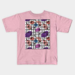 ABSTR lines dots rectang Kids T-Shirt